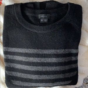 Theory Striped Cashmere Sweater